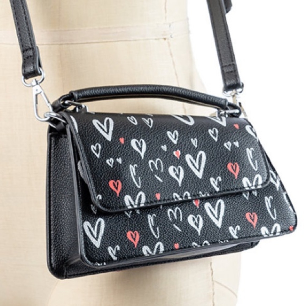 NWT Skinnydip London April Graffiti Hearts Crossbody Bag - Picture 10 of 10